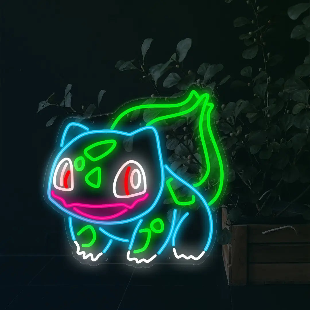 Bulbasaur Neon Sign The Cutest Pok mon Neon Glow ManhattanNeons