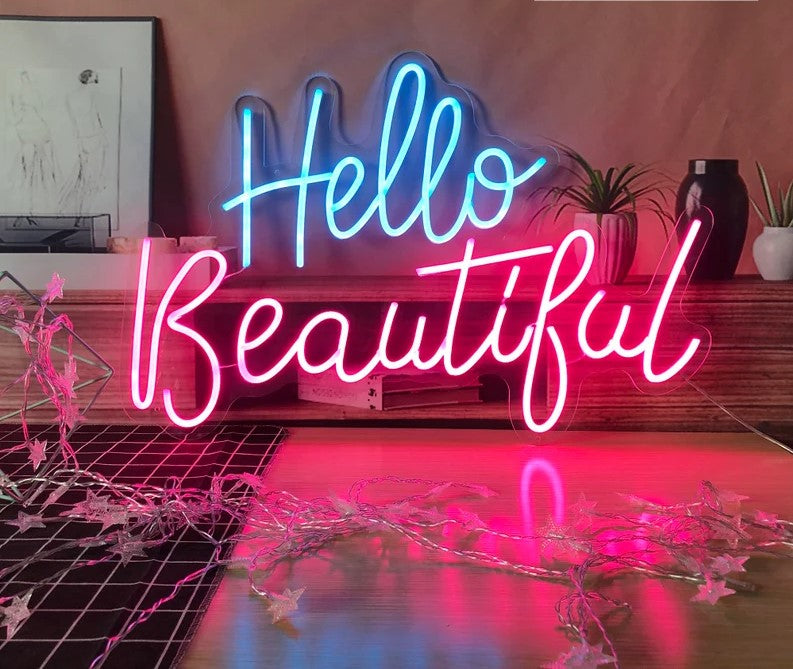 Buy Hello Beautiful Neon Sign at 30% OFF - Manhattanneons