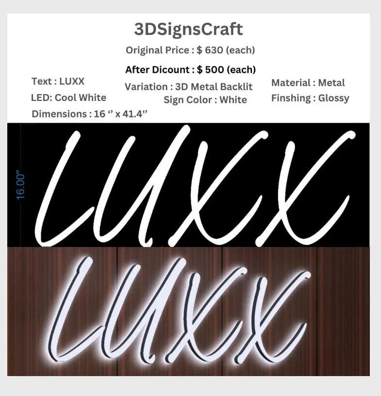 Payment Link - Business Signage for Manush (3DSignsCraft) ManhattanNeons