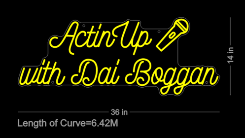 Custom neon sign for Dai Jordan