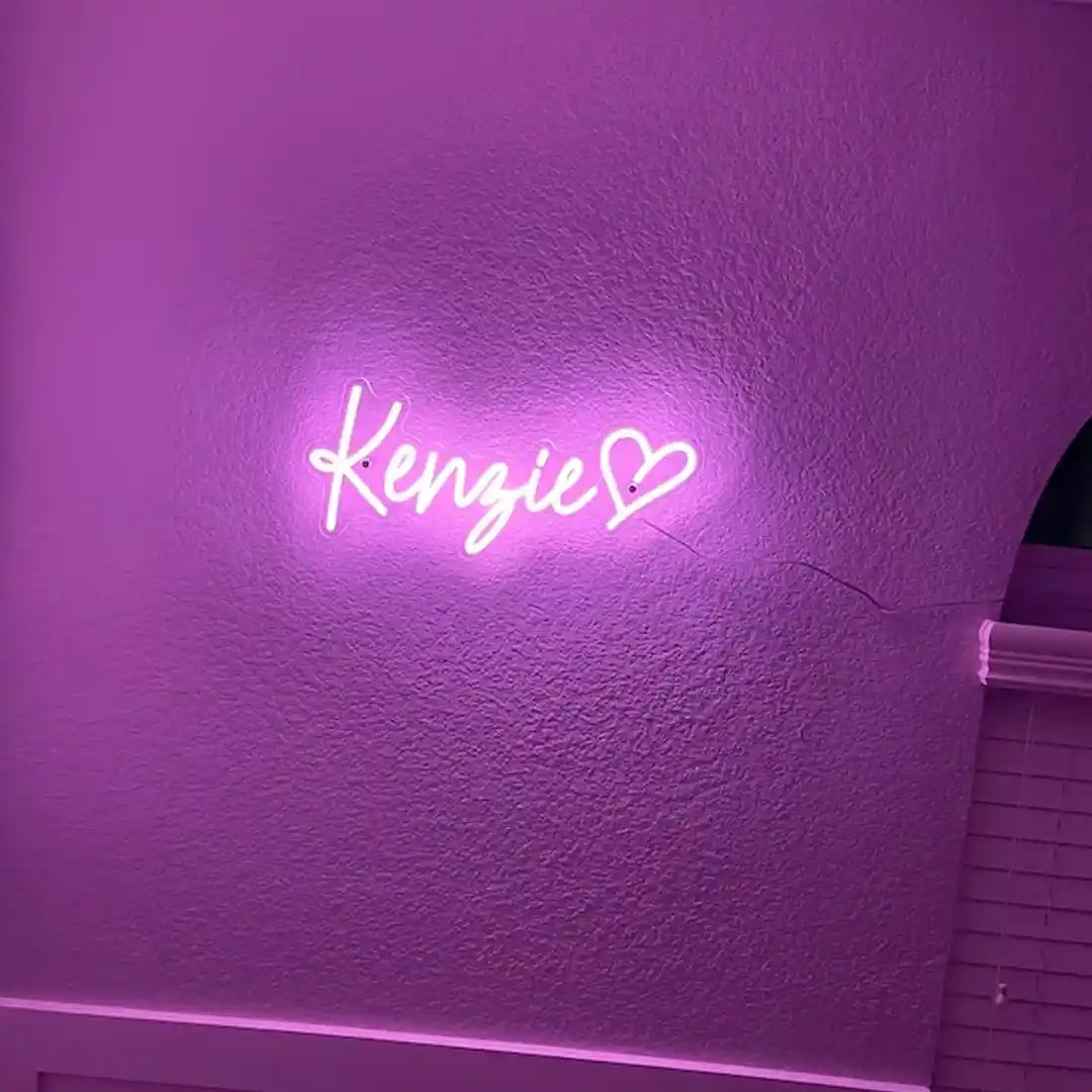 Kenzie Name Neon Sign, lighting up your world with personalized flair - from manhattonneons.com.