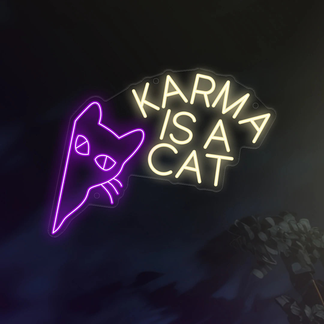 Swift Karma Glow - Taylor Inspired Neon Magic - ManhattanNeons