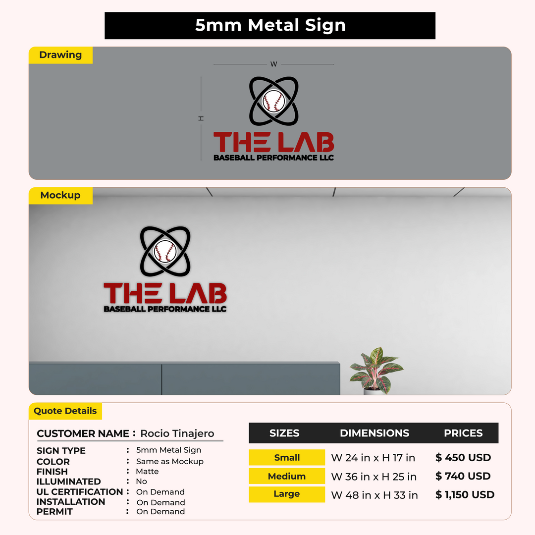 Custom Signs for Rocio Tinajero