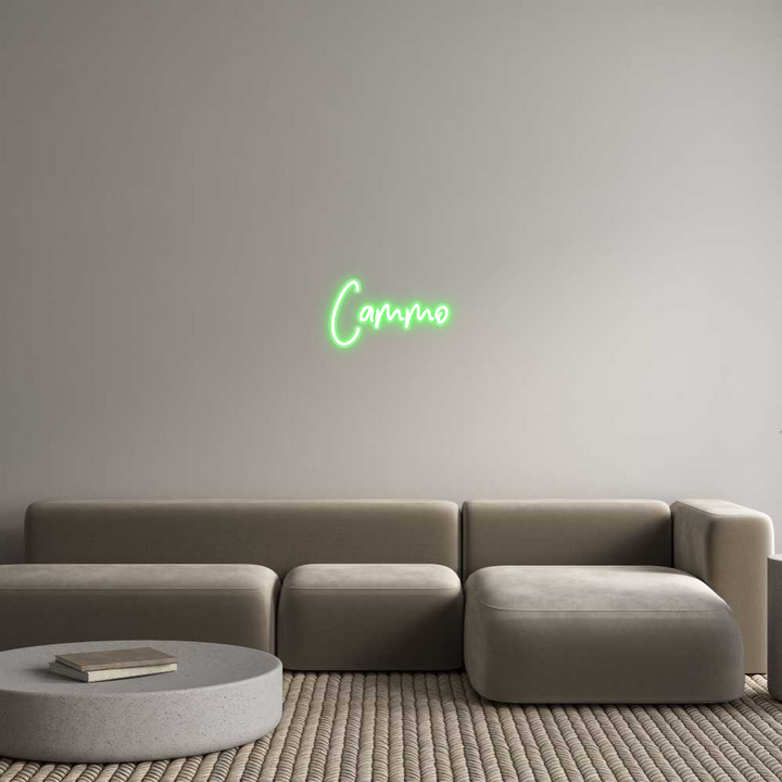 Customized Neon Sign: Cammo