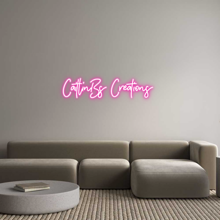 Customized Neon Sign: CaitlinBs Cre...