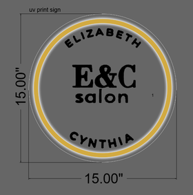 Custom Acrylic Sign for Elizabeth Navarette ManhattanNeons