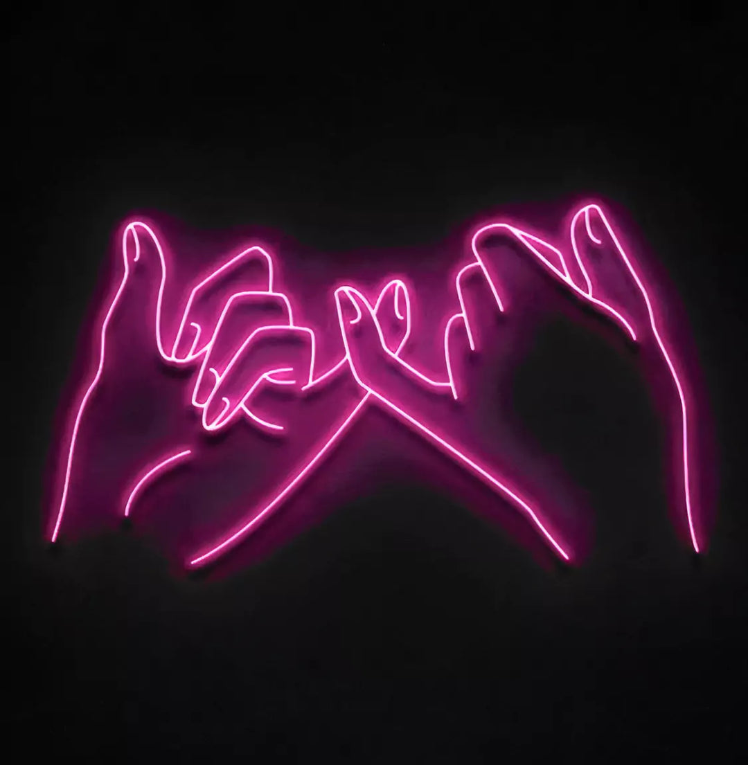 Pinky Promise Neon Art Glow - An Eternal Promise-ManhattanNeons