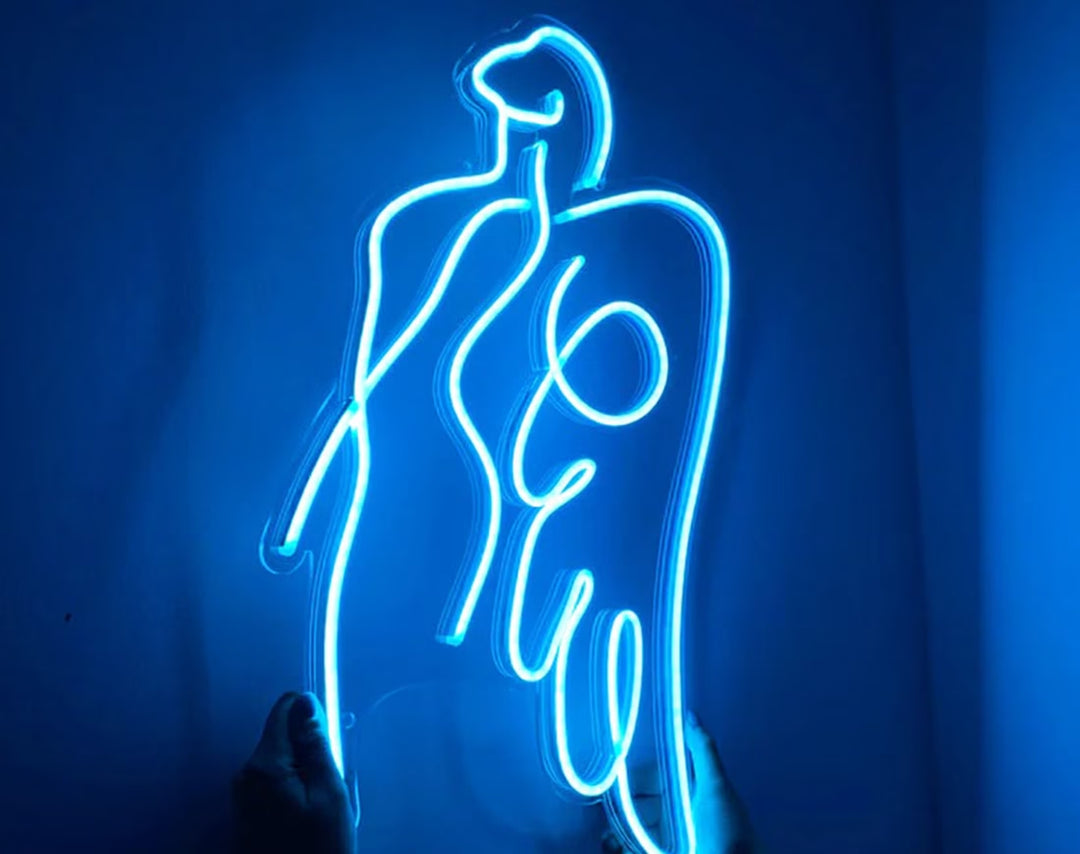 Angel Girl Valentine's Day Neon Sign by manhattanneons.com – Illuminate your space with a heavenly glow.