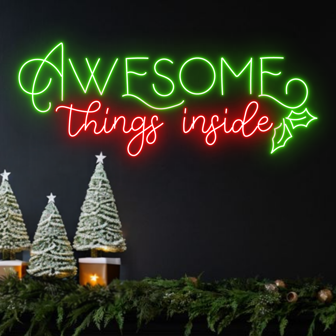 Thing Inside Neon Sign by manhattanneons.com - Add a festive and intriguing touch with this unique neon sign.