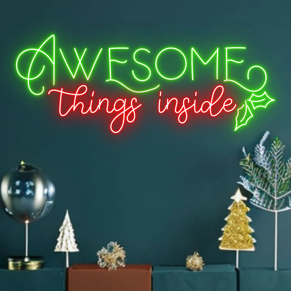 Thing Inside Neon Sign by manhattanneons.com - Add a festive and intriguing touch with this unique neon sign.