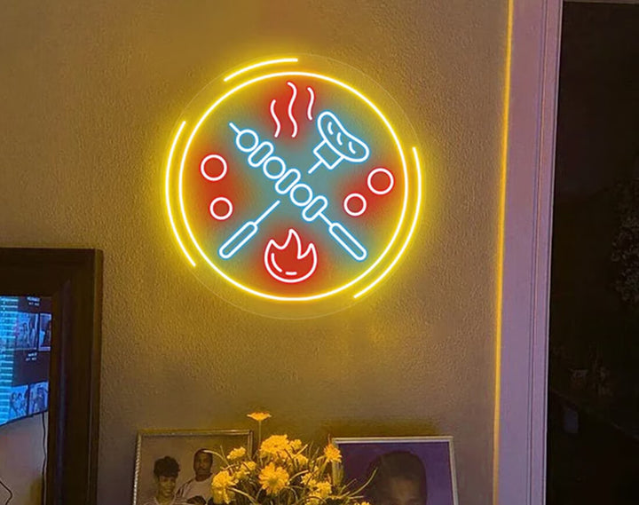 Barbecue LED Neon Sign by manhattanneons.com - Bold neon for BBQ restaurants and grills.