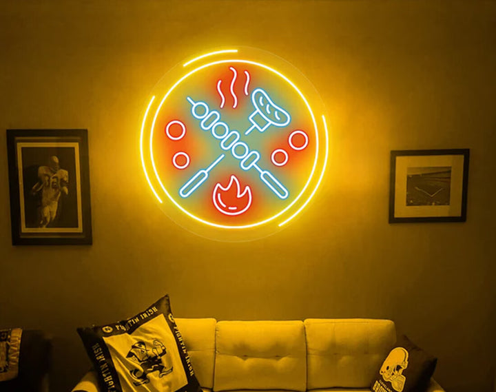 Barbecue LED Neon Sign by manhattanneons.com - Bold neon for BBQ restaurants and grills.