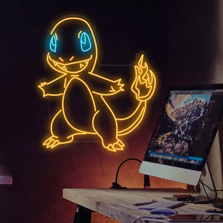 Charmander Neon Sign for Fire-type Pokémon Lovers - ManhattanNeons