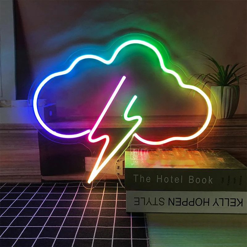 Cloud and Lightning Neon Sign ManhattanNeons