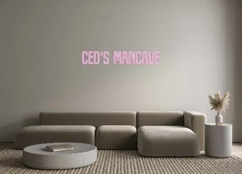 Customized Neon Sign: Ced’s Mancave ManhattanNeons