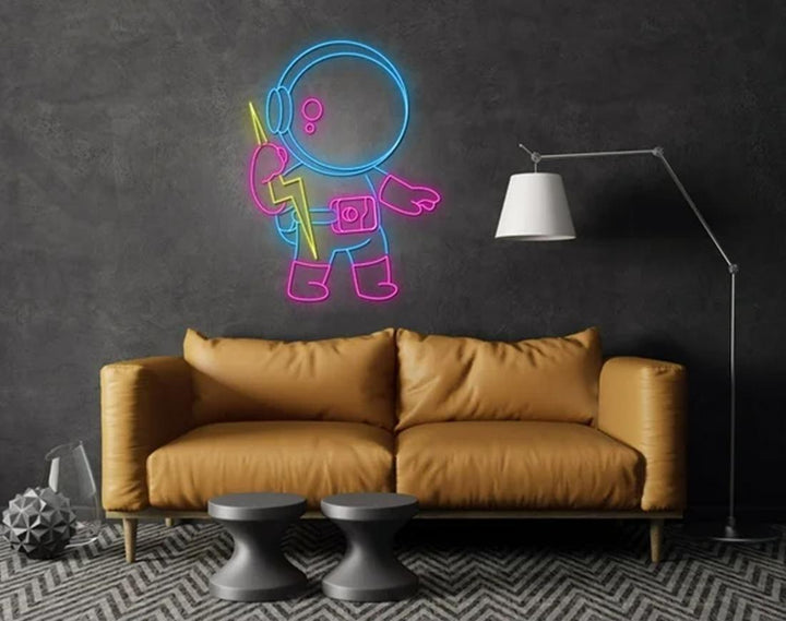 Cute Boy LED Neon Sign by manhattanneons.com - Playful charm in neon light.