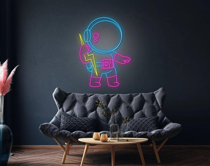 Cute Boy LED Neon Sign by manhattanneons.com - Playful charm in neon light.