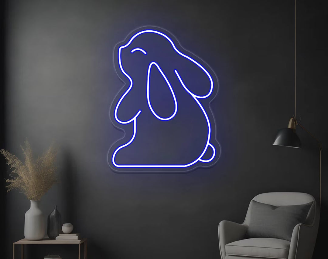 Cute Bunny Easter Neon Sign by manhattanneons.com – An adorable Easter neon sign for festive vibes.