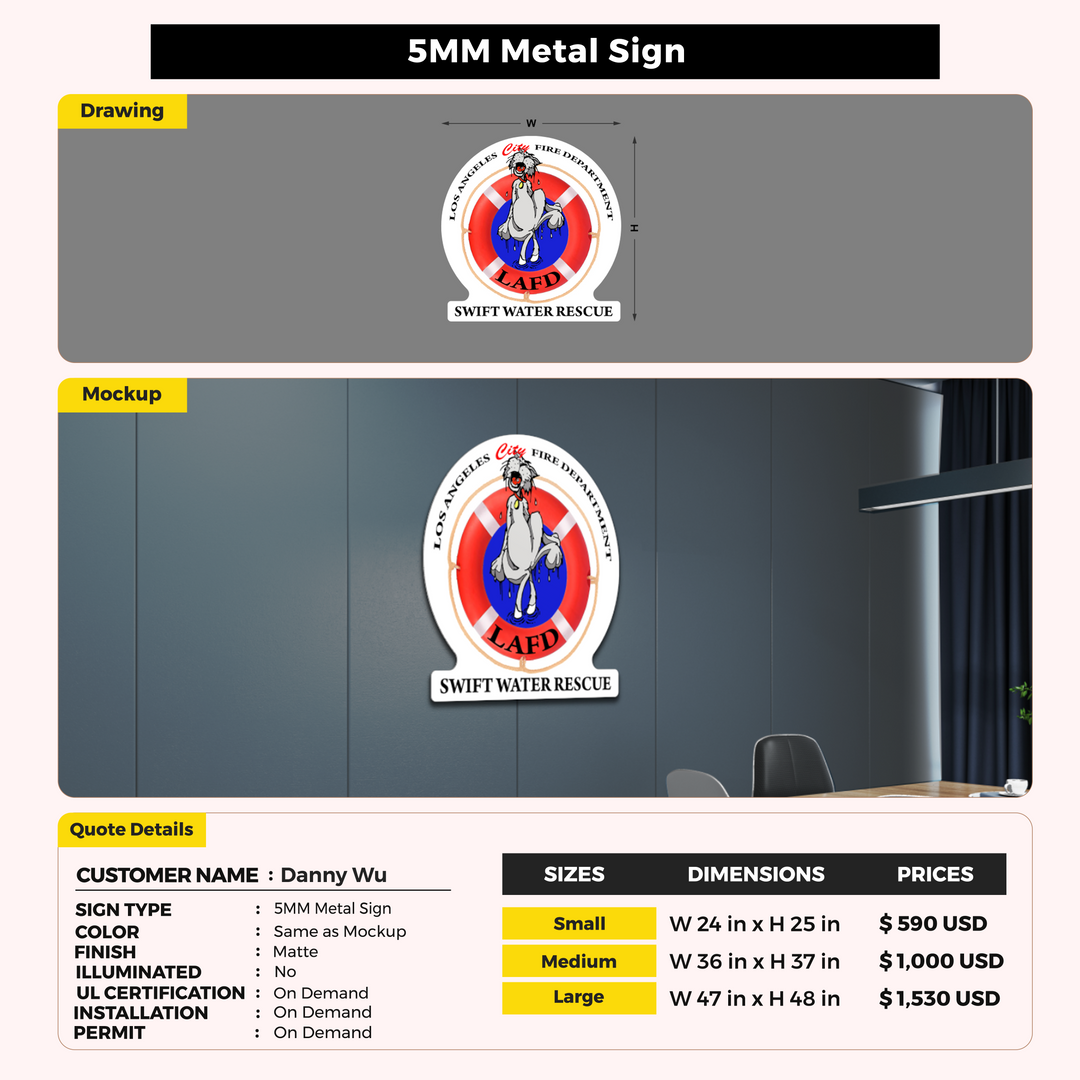 Custom Signs For Danny Wu