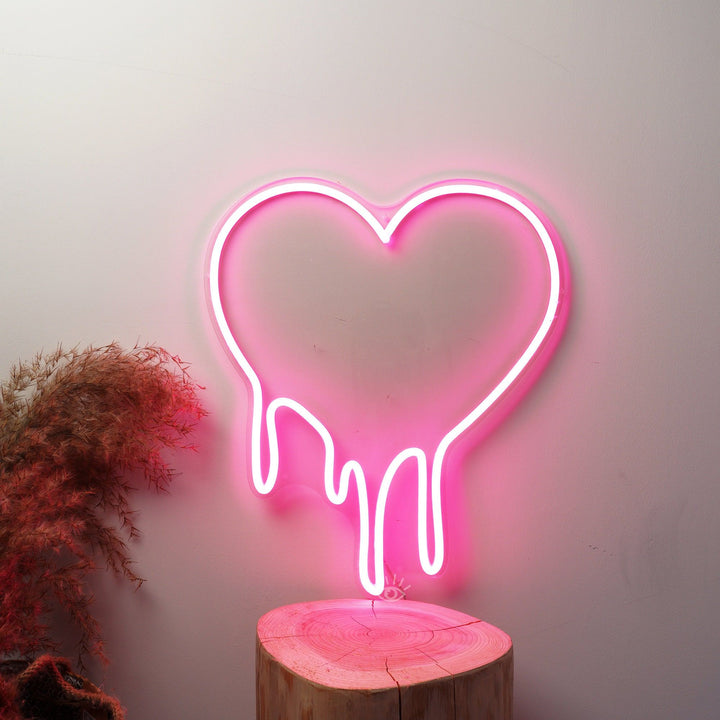 Dripping Heart Neon Sign ManhattanNeons