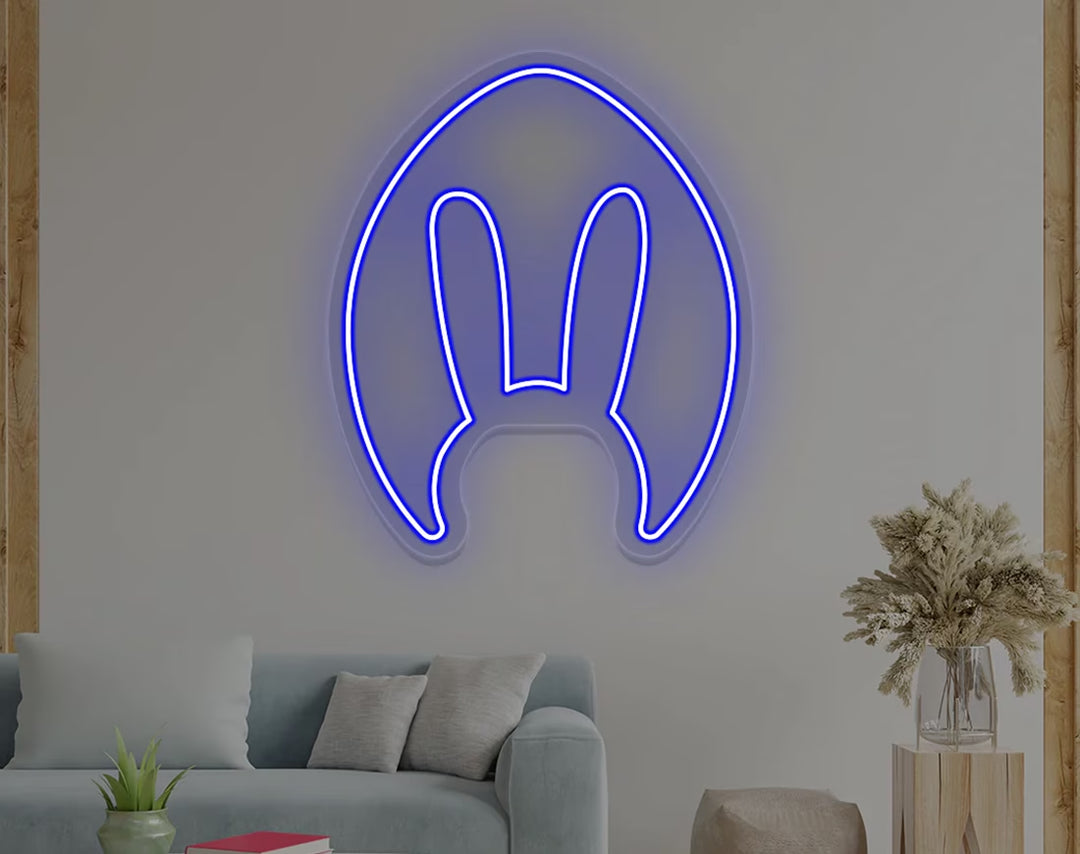 Bunny Egg Shape Easter Neon Sign by manhattanneons.com – A charming neon addition for Easter.