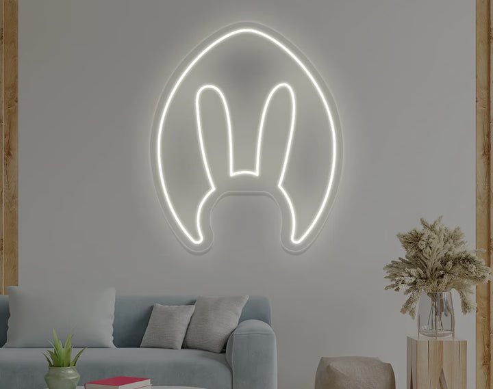 Bunny Egg Shape Easter Neon Sign by manhattanneons.com – A charming neon addition for Easter.