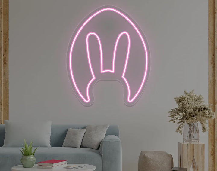 Bunny Egg Shape Easter Neon Sign by manhattanneons.com – A charming neon addition for Easter.