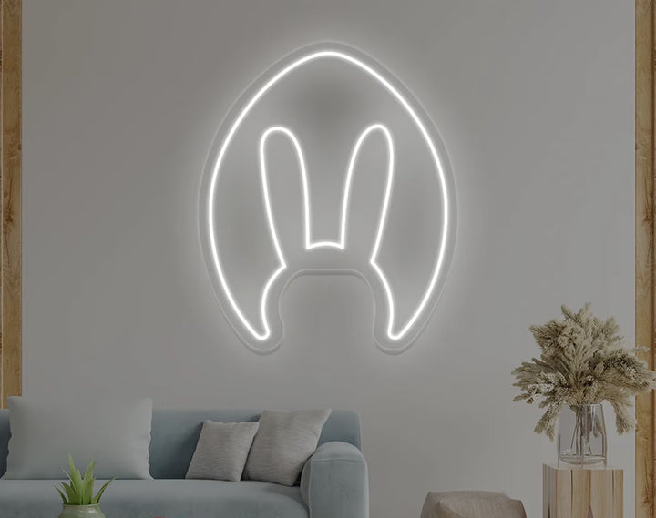 Bunny Egg Shape Easter Neon Sign by manhattanneons.com – A charming neon addition for Easter.