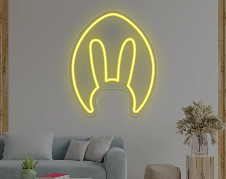 Bunny Egg Shape Easter Neon Sign by manhattanneons.com – A charming neon addition for Easter.