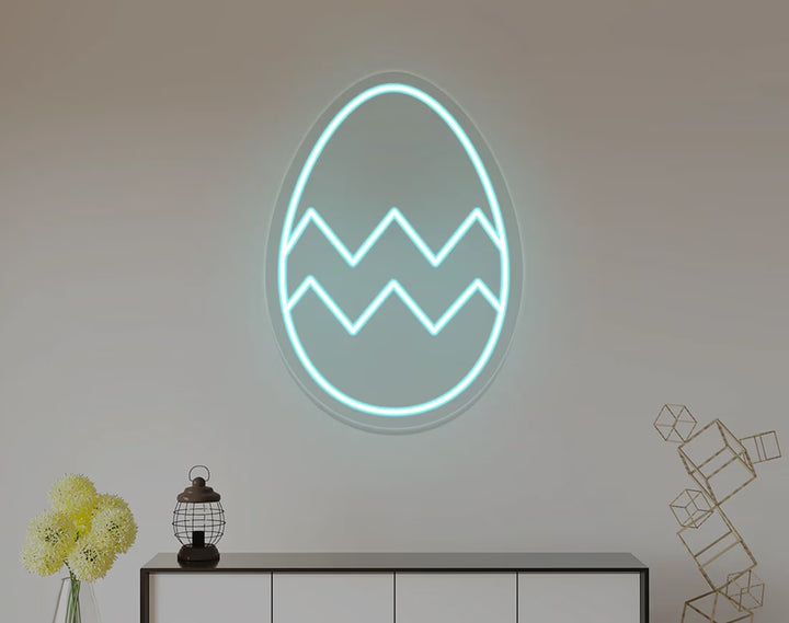 Easter Egg Minimal Design Neon Sign by manhattanneons.com – A sleek and modern Easter neon.