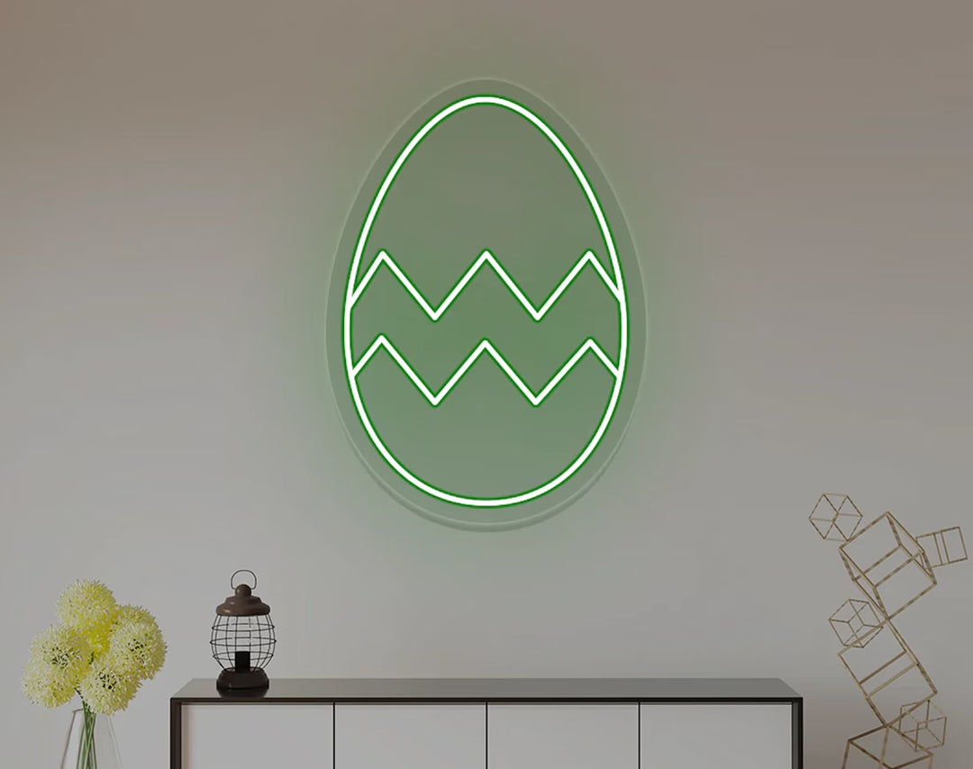 Easter Egg Minimal Design Neon Sign by manhattanneons.com – A sleek and modern Easter neon.