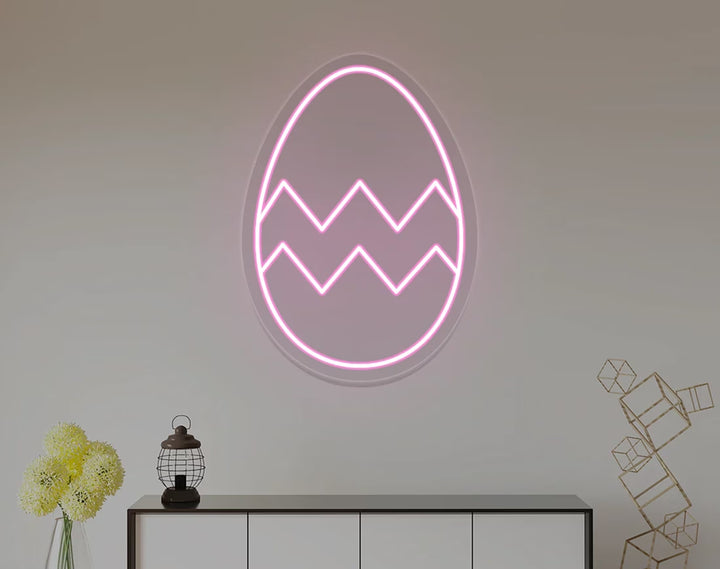 Easter Egg Minimal Design Neon Sign by manhattanneons.com – A sleek and modern Easter neon.