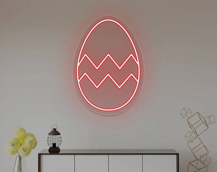 Easter Egg Minimal Design Neon Sign by manhattanneons.com – A sleek and modern Easter neon.