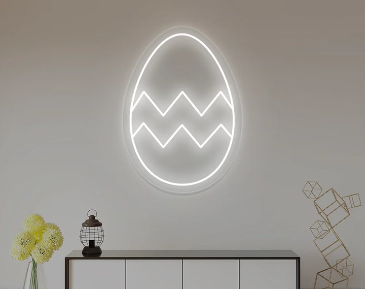 Easter Egg Minimal Design Neon Sign by manhattanneons.com – A sleek and modern Easter neon.