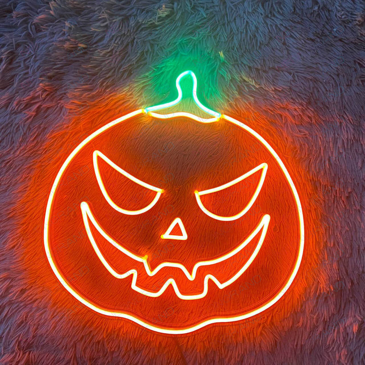 Halloween Pumpkin Neon Sign ManhattanNeons