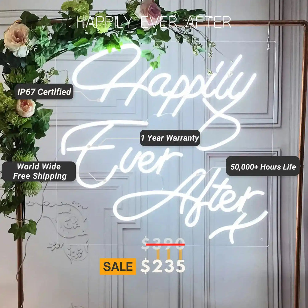 Happily Ever After Neon Sign | Enchanting Love and Joy - from manhattonneons.com.