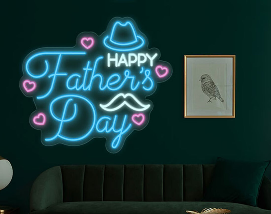 Happy Father's Day Neon Sign by manhattanneons.com - Brighten your celebrations with this LED Neon Sign.