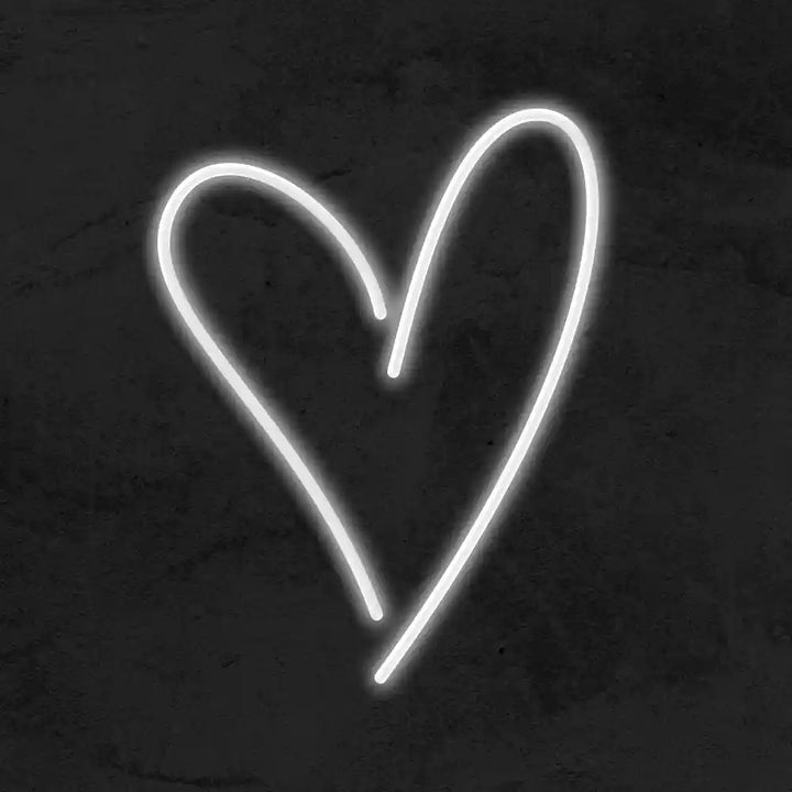 Heart Neon LED Sign, a glowing symbol of love and joy for weddings - from manhattonneons.com.