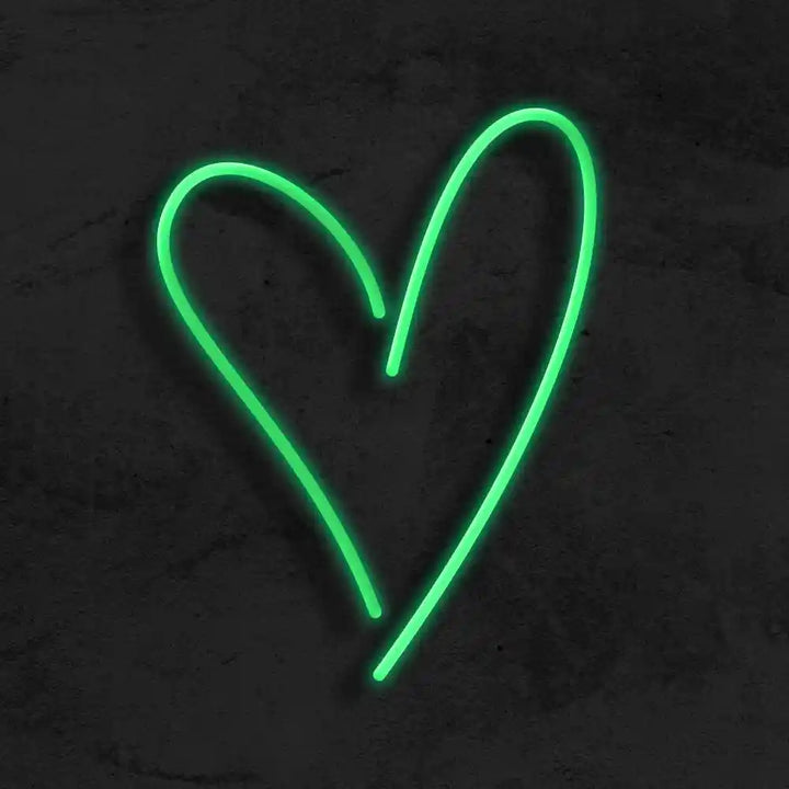 Heart Neon LED Sign, a glowing symbol of love and joy for weddings - from manhattonneons.com.