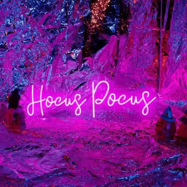 Hocus Pocus Halloween LED Neon Sign by manhattanneons.com - Transform your space with Halloween LED Neon Sign