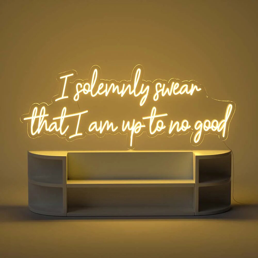 I Solemnly Swear Trendy Neon Sign - Enchanting Illumination for Magical Souls, from ManhattanNeons