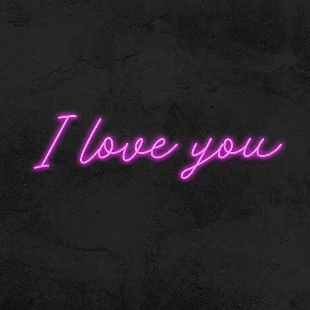 I Love You Wedding Neon Sign - A heartfelt declaration glowing with affection, perfect for celebrating love - from manhattonneons.com