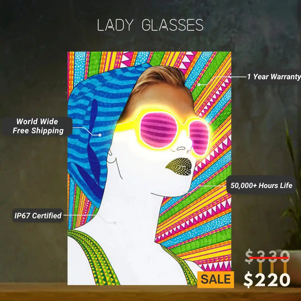 Lady Glasses UV Light Protection | Elegance Meets Safety - from manhattonneons.com.