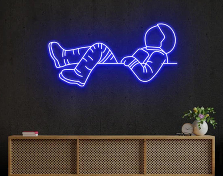 Lost in Space LED Neon Sign by manhattanneons.com - Cosmic adventure with glowing style.