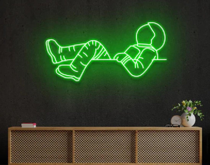 Lost in Space LED Neon Sign by manhattanneons.com - Cosmic adventure with glowing style.