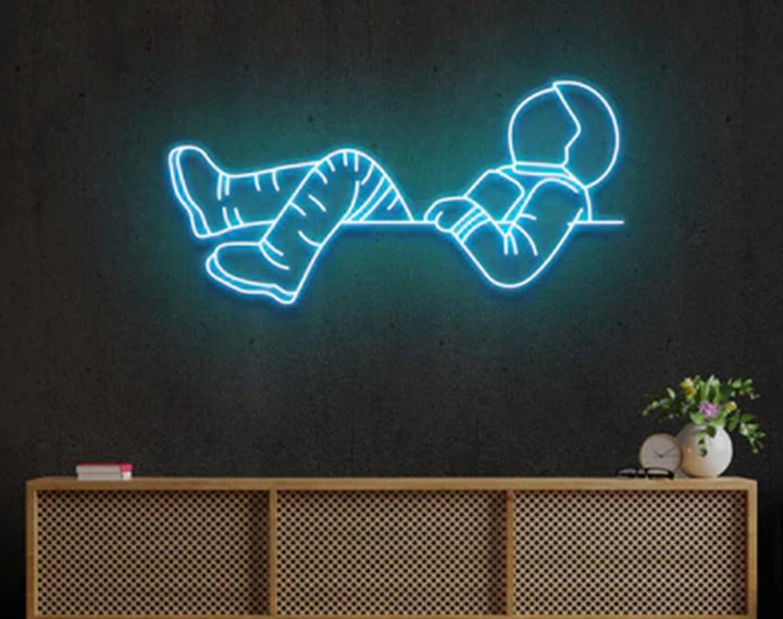 Lost in Space LED Neon Sign by manhattanneons.com - Cosmic adventure with glowing style.
