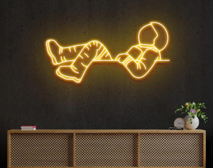 Lost in Space LED Neon Sign by manhattanneons.com - Cosmic adventure with glowing style.
