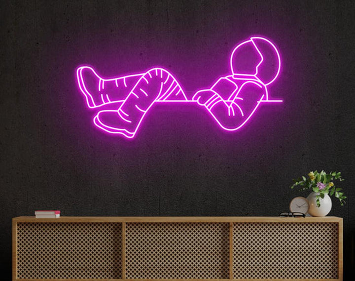 Lost in Space LED Neon Sign by manhattanneons.com - Cosmic adventure with glowing style.