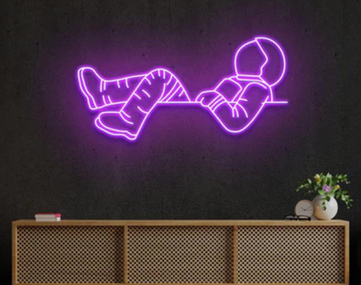 Lost in Space LED Neon Sign by manhattanneons.com - Cosmic adventure with glowing style.