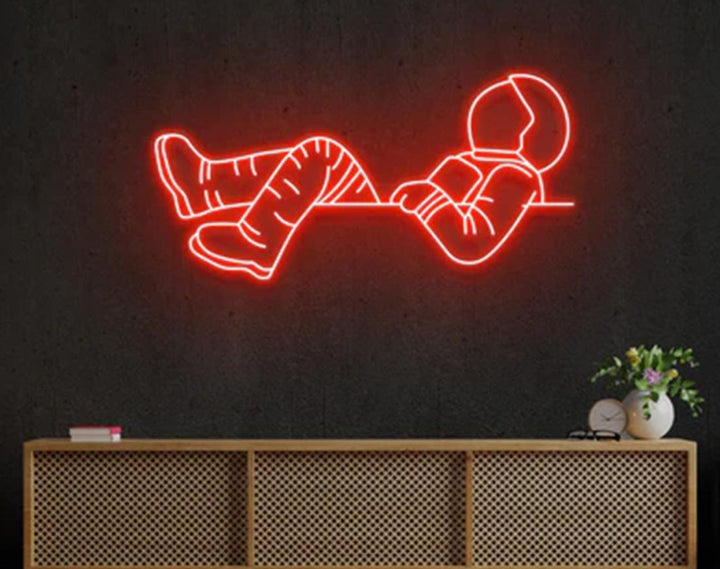 Lost in Space LED Neon Sign by manhattanneons.com - Cosmic adventure with glowing style.